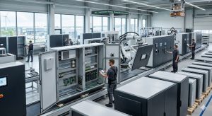 Advanced electrical enclosure manufacturer facility producing industrial control panels and smart enclosure systems for modern industrial infrastructure.